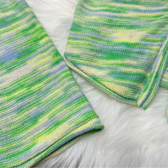 AMERICAN EAGLE Retro Bell Sleeve Knit Crop Top Womens XS Mod Disco Hippie Boho - Picture 3 of 7